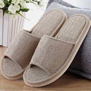 Mens Womens Indoor Slippers Non-slip Summer Floor Sandals House Flat Soft Shoes